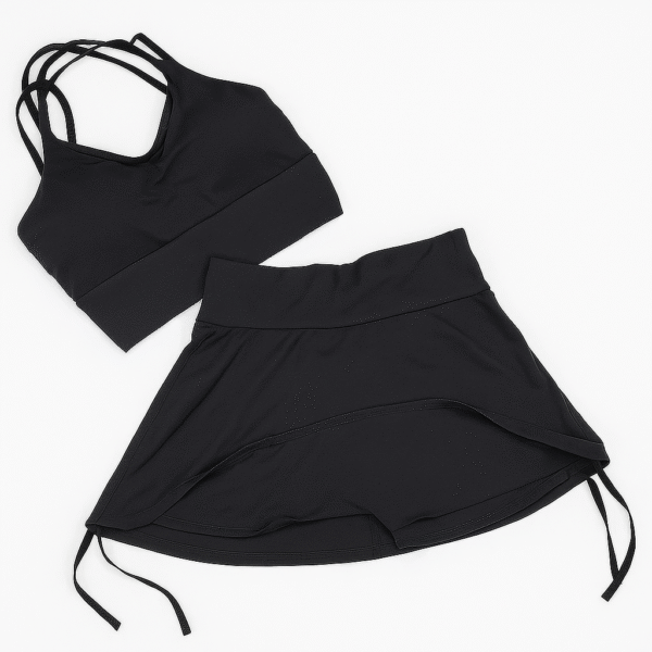 Conjunto shorts saia